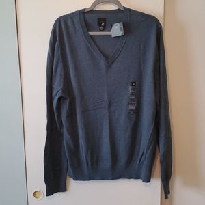 NWT - JF J.Ferrar Modern Fit V-Neck Sweater, Blue